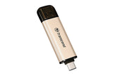 Transcend JetFlash 930C USB-nøgle 128 GB USB Type-A / USB Type-C 3.2 Gen 1 (3.1 Gen 1) Guld