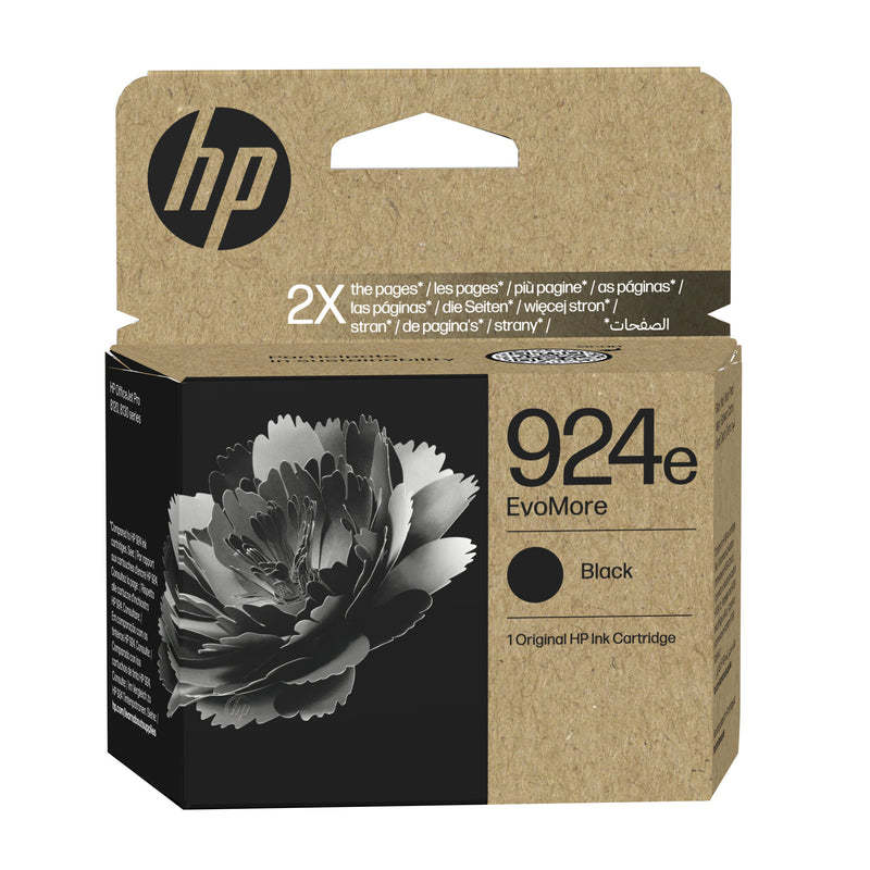 HP Original 924e EvoMore-blækpatron, sort