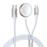 JOYROOM S-IW012 oplader til mobil enhed Universel Hvid USB Trådløs opladning Hurtig opladning Indendørs