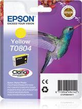 Epson Hummingbird Enkeltpakke, gul T0804 Claria Photographic Ink