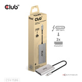 CLUB3D CSV-1586 interface hub Thunderbolt 3 40000 Mbit/s Sølv