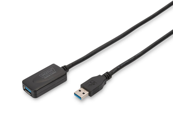 Digitus DA-73104 USB-kabel USB 3.2 Gen 1 (3.1 Gen 1) 5 m USB A 5 Gbit/sek. Sort