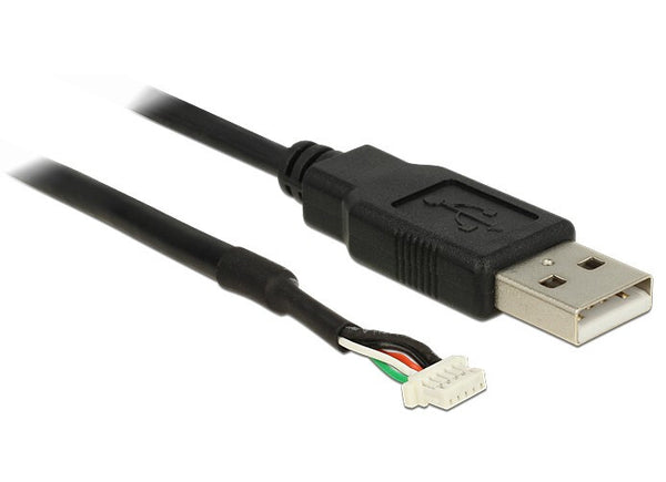 DeLOCK USB 2.0 A M / 5 pin V5 1.5m kabel til kamera 1,5 m Sort