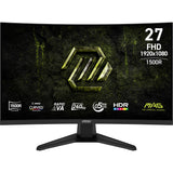MSI MAG 275CF X24 computerskærm 68,6 cm (27") 1920 x 1080 pixel Fuld HD LCD Sort