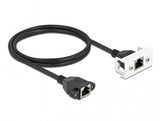 DeLOCK 87131 netværkskabel Sort, Hvid 1 m Cat6a S/FTP (S-STP)