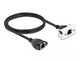 DeLOCK 87131 netværkskabel Sort, Hvid 1 m Cat6a S/FTP (S-STP)