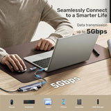 UNITEK H1320AGY01 interface hub USB 3.2 Gen 2 (3.1 Gen 2) Type-A 5000 Mbit/s Grå