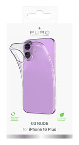 PURO 0.3 Nude mobiltelefon etui 17 cm (6.7") Cover Transparent