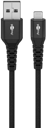 Goobay 74503 Lightning kabel 1 m Sort