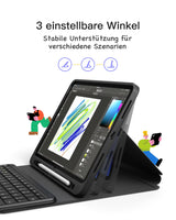 Inateck KB002_BLACK tastatur til mobil enhed QWERTZ Bluetooth Sort