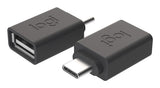 Logitech 956-000005 kabel kønsskifter USB C USB A Grafit
