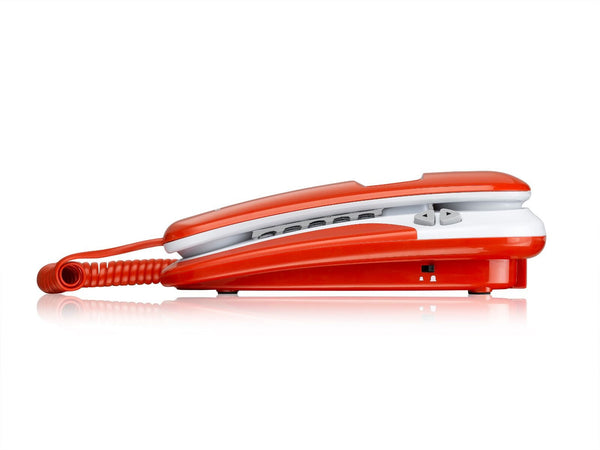 Brondi KENOBY CID Analog telefon Nummervisning Rød, Hvid