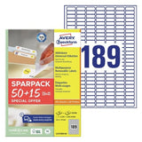 Avery L4731REV-65 print etiket Hvid Selvklæbende printeretiket