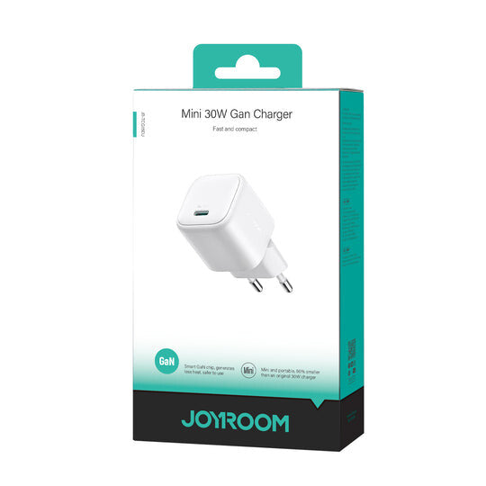 JOYROOM JR-TCG15 oplader til mobil enhed Universel Hvid Vekselstrøm Hurtig opladning Indendørs