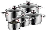 WMF Quality One 07.7455.6380 grydesæt 9 stk