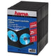 Hama DVD Slim Double-Box 25, Black 2 diske Sort