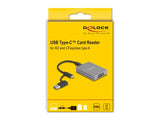 DeLOCK 91013 kortlæser USB 3.2 Gen 2 (3.1 Gen 2) Type-C Grå