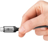 Goobay 74212 USB-kabel 1,5 m USB C 40 Gbit/sek. Sort, Grå