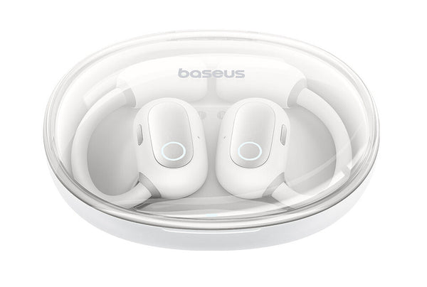 Baseus Eli Sport 1 Headset True Wireless Stereo (TWS) Ørekrog, Open-ear Opkald/musik USB Type-C Bluetooth Hvid