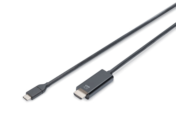 Digitus AK-300330-020-S videokabel adapter 2 m USB Type-C DisplayPort Sort