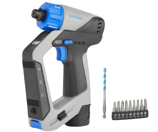 Dremel F013DD12JA bor 800 rpm Nøglefri 850 g Blå, Grå