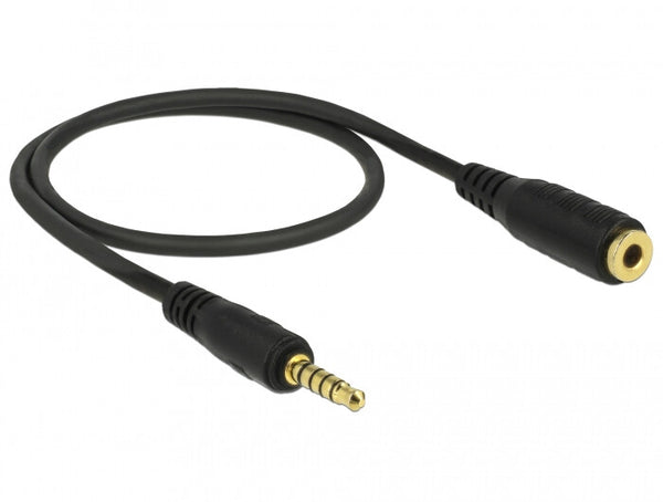 DeLOCK 85700 lydkabel 0,5 m 3.5mm Sort