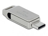 DeLOCK 54074 USB-nøgle 32 GB USB Type-A / USB Type-C 3.2 Gen 1 (3.1 Gen 1) Sølv