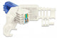 DeLOCK 86417 kabelsamler RJ-45 Blå, Hvid