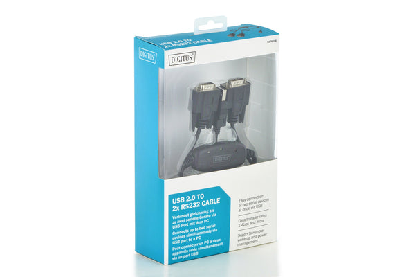 Digitus DA-70158 serielkabel Sort 1,5 m USB Type-A DB-9