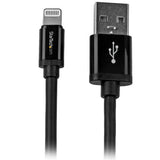 StarTech.com USBLT2MB Lightning kabel 2 m Sort