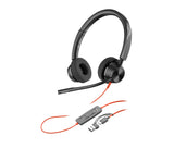 HP Poly Blackwire 3320 Stereo USB-C Headset +USB-C/A Adapter