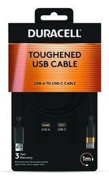 Duracell DRU5011A USB-kabel 1 m USB A USB C Sort