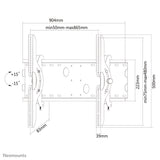 Neomounts PLASMA-W200 tv-beslag 2,16 m (85") Sølv