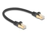 DeLOCK 80315 netværkskabel Sort 0,25 m Cat6a S/FTP (S-STP)