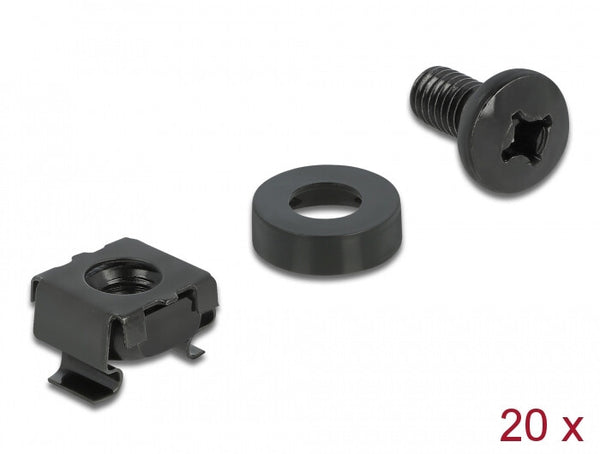 DeLOCK 66548 skrue/bolt 12 mm 20 stk M6 Bolts & nuts
