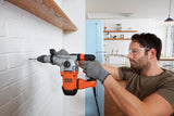 Black & Decker BEHS03K 900 rpm SDS-plus Sort, Orange