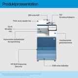 HP LaserJet Enterprise 8801dn Multifunction Farve Printer, Kun Ethernet; Duplex; Kopimaskine, scanner