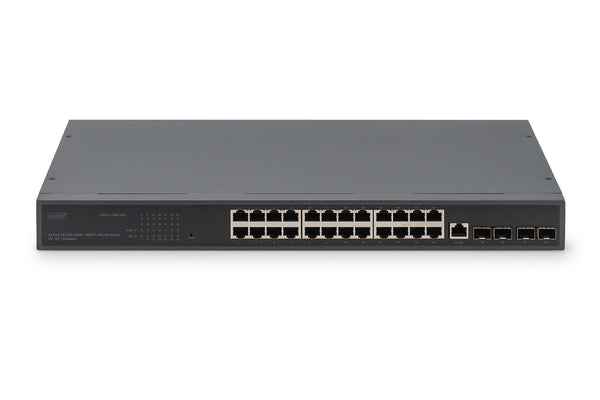 Digitus DN-80223 netværksswitch Administreret L3 Gigabit Ethernet (10/100/1000) 1U Sort