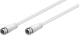 Goobay 58819 koaxial kabel 10 m F-type Hvid