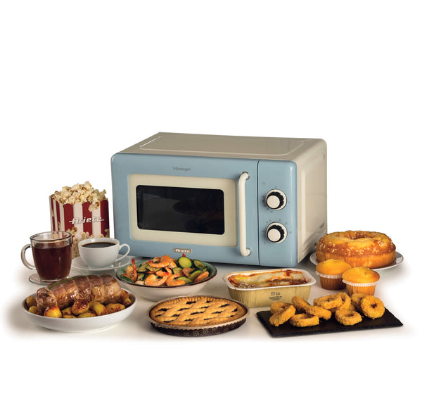 Ariete Vintage Line 3960/05 Lyse Blå Solo mikroovn Bordplade 20 L 800 W