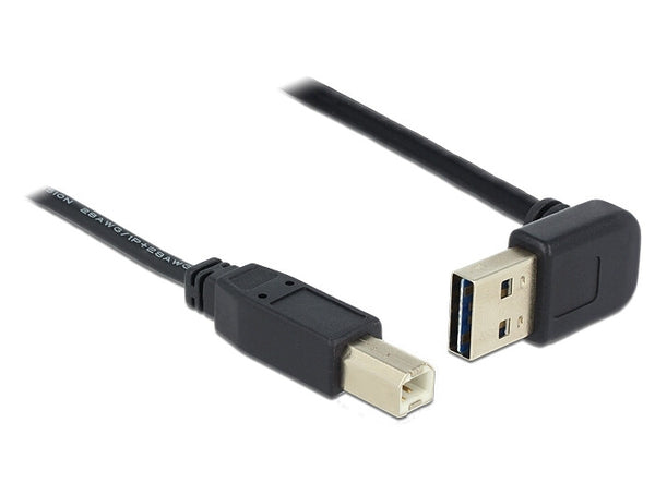 DeLOCK 85183 USB-kabel USB 2.0 0,5 m USB A USB B 0,48 Gbit/sek. Sort