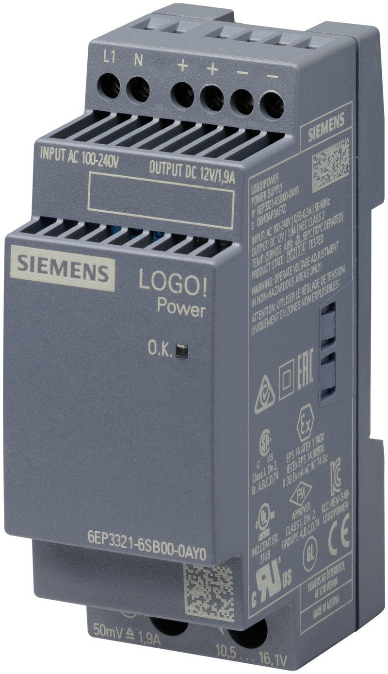 Siemens 6EP3321-6SB00-0AY0 strømadapter og vekselret Indendørs Flerfarvet
