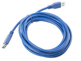 Lanberg CA-US3E-10CC-0030-B USB-kabel 3 m USB A Blå
