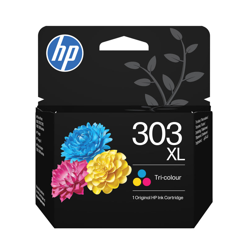 HP Original 303XL-blækpatron med høj kapacitet, trefarvet