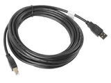 Lanberg CA-USBA-10CC-0050-BK USB-kabel USB 2.0 5 m USB B 0,48 Gbit/sek. Sort