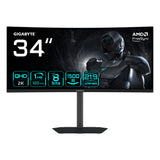 GIGABYTE GS34WQCA computerskærm 86,4 cm (34") 3440 x 1440 pixel Wide Quad HD LCD Sort