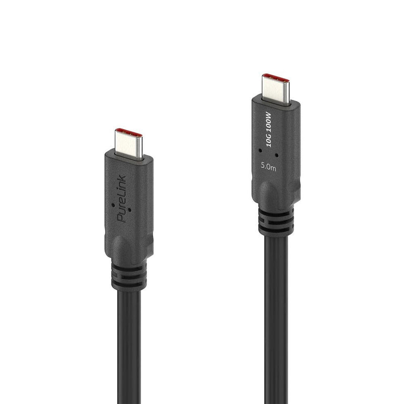 PureLink PI6500-050 USB-kabel USB 3.2 Gen 1 (3.1 Gen 1) 5 m USB C 10 Gbit/sek. 100 W Sort