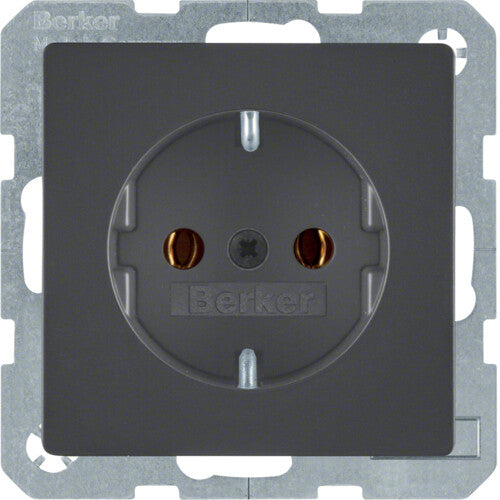Hager 47436086 stikkontakt Type F Anthracit