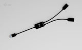 i-tec USB-A Cable HUB 2 port (2x USB-A) USB-kabel USB 3.2 Gen 1 (3.1 Gen 1) 0,1 m USB A 2 x USB A 5 Gbit/sek. Sort