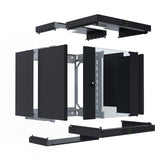 EFB Elektronik WGX-1206TS.G1 stativ 12U Vægmonteret stativ Sort